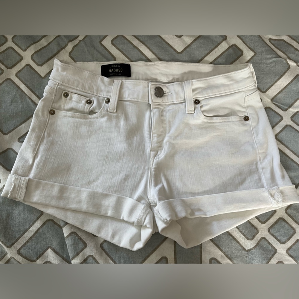 J. Crew white denim shorts Women’s 26